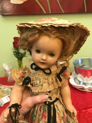 Antique 19 Inch Vogue Jennie Dress Up Doll From 1943