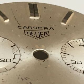 Vintage Heuer Carrera 45 3647 Valjoux 92 Chronograph Dial Only 3