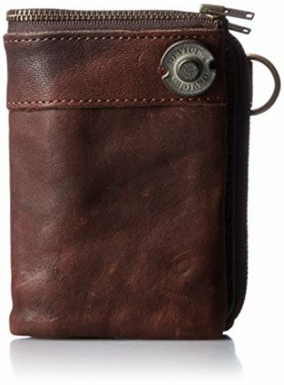 Device Vintage Mens Double Fold Leather Wallet Brown Dkw17058 Br F/s W/tracking
