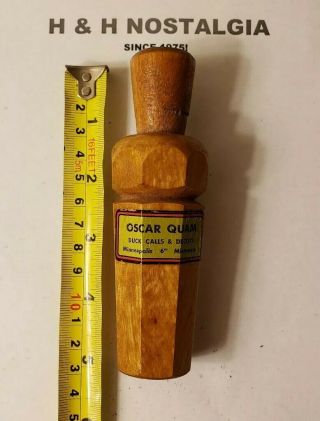 Vintage Near Oscar Quam Octagon Duck Call Estate Break L@@k