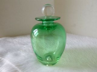 Vintage Peter Raos Zealand Art Glass Perfume Bottle 1989