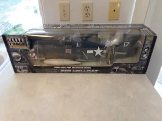 Elite Force Bb - Us Navy F6f Hellcat Carrier Fighter Rare 1/18 17 Nose Art.