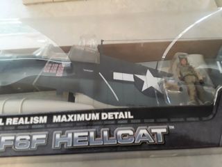 Elite Force BB - US NAVY F6F Hellcat Carrier Fighter RARE 1/18 17 Nose art. 3