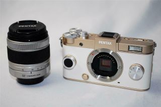 Rare Pentax Q - S1 Gold And Cream Lens Kit With Sd Card 32gb Class10