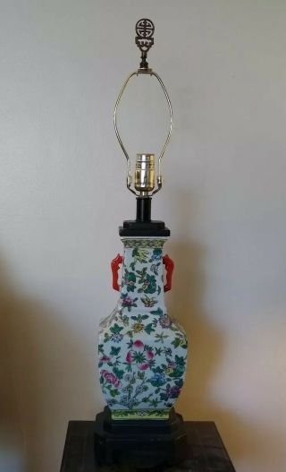 Vintage Frederick Cooper Chinese Porcelain Lamp Hollywood Regency 2