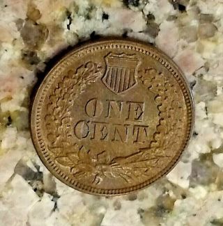 RARE 1867 BRIGHT BROWN U.  S INDIAN HEAD PENNY CLEAR SHARP DETAILS N/R 9