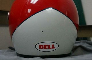 VINTAGE SNELL BELL RED AND WHITE M85 1986 7 1/4 