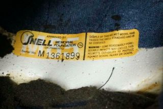 VINTAGE SNELL BELL RED AND WHITE M85 1986 7 1/4 