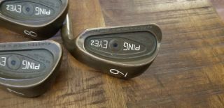 Vintage PING Eye 2 BeCu Beryllium Copper Partial Iron Set 4 6 7 8 9 Black Dot 3