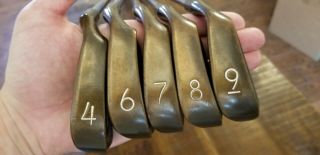 Vintage PING Eye 2 BeCu Beryllium Copper Partial Iron Set 4 6 7 8 9 Black Dot 8