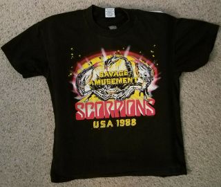 Authentic Vintage Scorpions - Savage Amusement Concert Tour Shirt