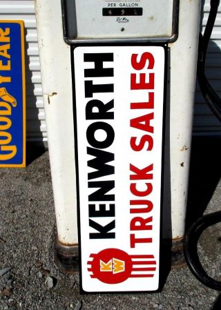 Vintage KENWORTH TRUCK PARTS SERVICE sign Dealership Shop Garage Peterbilt Mack 2
