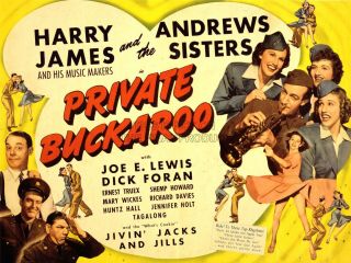 Movie 16mm Private Buckaroo Feature Vintage Drama 1942 Film Adventure Ww2