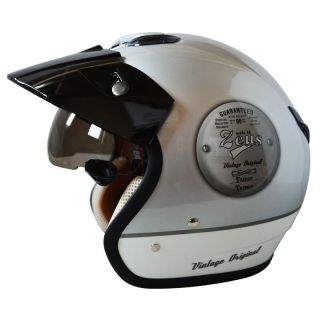 ZEUS 381C 3/4 Helmet Motorcycle Retro Moto Casco Scooter Open Vintage Face CNS 5