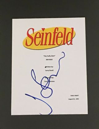 Jerry Seinfeld Signed The Puffy Shirt Episode Script Autographed Rare Jsa