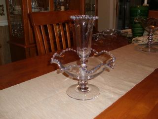 Vintage Imperial Candlewick 2 Piece Epergne Set