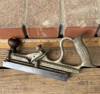 Vintage Stanley No.  48 Tongue & Groove Swing Fence Plane W/ 2 - 5/16 " Cutters