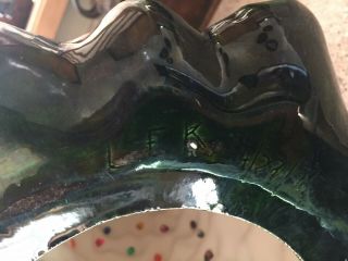 19”,  Vintage Ceramic Christmas Tree Holland Mold Jansen Ceramics signed 4/29/76 7