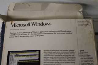 Microsoft Windows 2.  0 Vintage Presentation Manager w Manuals & 5 11988 5