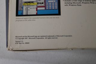 Microsoft Windows 2.  0 Vintage Presentation Manager w Manuals & 5 11988 6