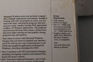 Microsoft Windows 2.  0 Vintage Presentation Manager w Manuals & 5 11988 7