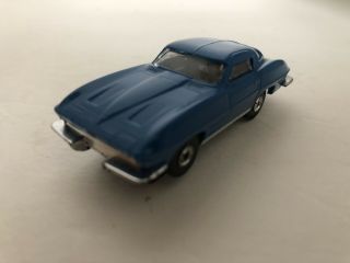 Vintage Htf Blue Corvette T - Jet Slot Car