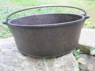 Vintage Wagner Ware Griswold 5 Quart Cast Iron Pot Usa 10 1/4 " 8