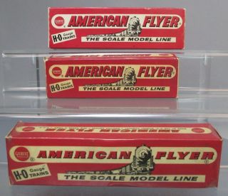 American Flyer Ho Scale Vintage Freight Cars: 33549,  33820 & 33215 [3] Ln/box