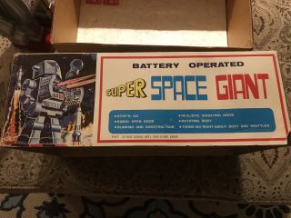 RARE SPACE GIANT ROBOT BATTERY OPERATED TIN JAPAN BY SH HORIKAWA 12
