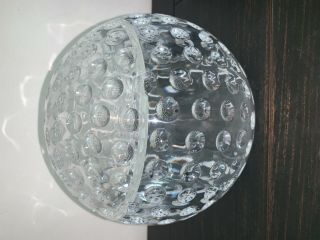 Vintage Lucite Acrylic Ice Bucket Golf Ball Sphere Design Retro 3