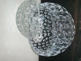 Vintage Lucite Acrylic Ice Bucket Golf Ball Sphere Design Retro 4