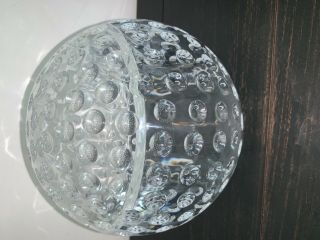 Vintage Lucite Acrylic Ice Bucket Golf Ball Sphere Design Retro 5