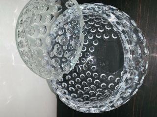 Vintage Lucite Acrylic Ice Bucket Golf Ball Sphere Design Retro 6