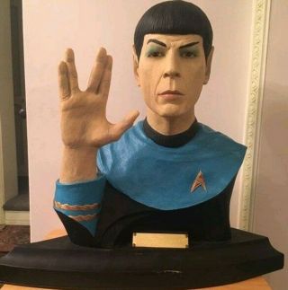 Rare Star Trek Commander Spock Bust Sculpture 327/7500 Illusive Originals 1998