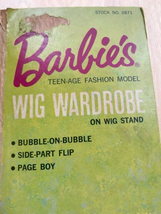 Rare Vintage Barbie Fashion Queen Wig Wardrobe Japanese Exclusive Version 4