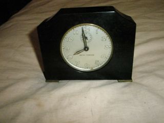 Vintage Seththomas Catalin Art Deco Wind - Up Alarm Desk Clock.