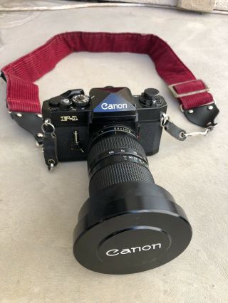 Vintage Canon F - 1 Film Camera With Canon Lens Great Camera