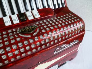 E Tombolini Tone 120 Bass 41 Key Accordion Made in Italy Rare 10