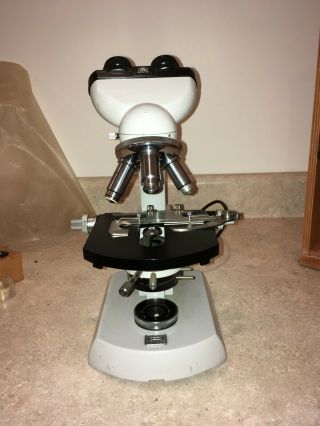 Vintage Carl Zeiss West Germany binocular microscope 3