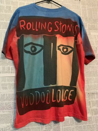 Vtg 90s The Rolling Stones Voodoo Lounge Rock Band T - shirt 5