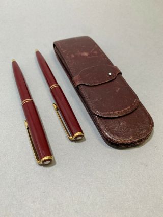 Vintage Montblanc Classic Pen Mechanical Pencil In Bordeaux Color 2