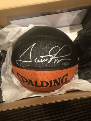 Scottie Pippen Signed Uda Basketball Upper Deck Rare Michael Jordan