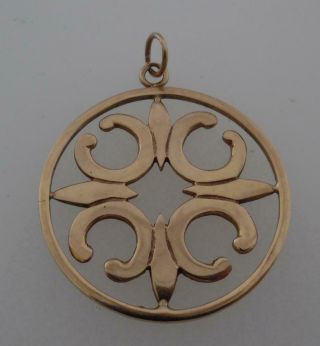 Fully Hallmarked 1978 9ct Solid Gold St Magnus Ola Gorie Necklace Pendant (rr1