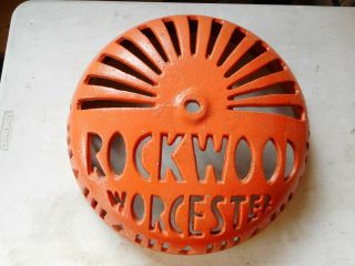 Vintage Rockwood Sprinkler Alarm Fire Cast Iron Bell Cover