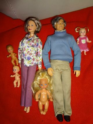 Mattel Barbie Happy Family Rare Grandparents Grandma Grandpa,  Babies & Rh