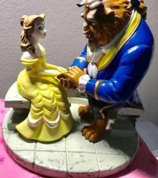 Disney Beauty And The Beast Sculpted Figure Statue Rare Vintage ❤️