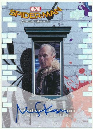 2017 Marvel Spider - Man Homecoming Vulture Michael Keaton Autograph Auto Sp Rare