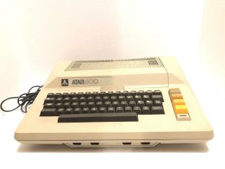 Vintage Atari 800 Computer Video Game System Powers On