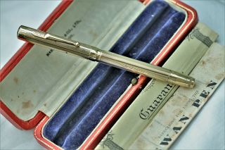 Vintage Swan Overlay - Lever Less - Fountain Pen - Box / Inst - C1933