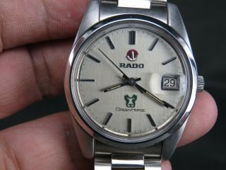 Vintage Rado Green Horse Stainless Steel Swiss Made Date Automatic Mens Watch